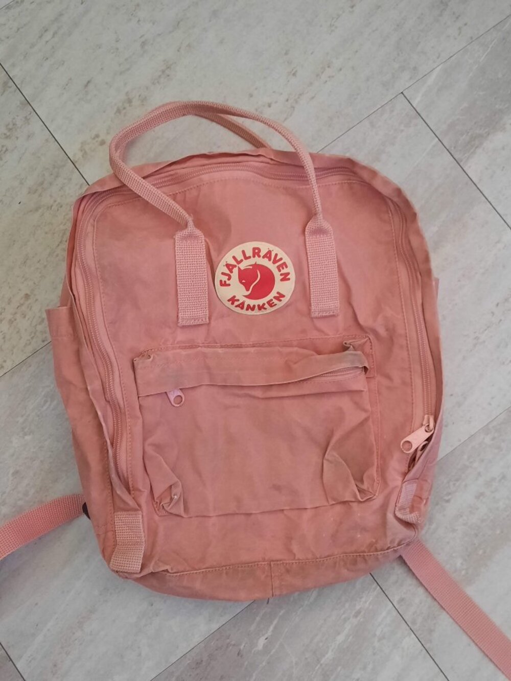 Fjallraven Kanken Pink Backpack fair condition